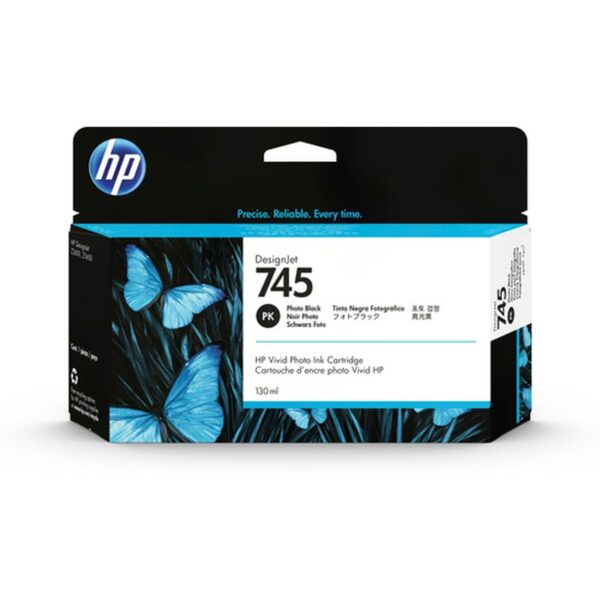 HP Cartucho de tinta DesignJet 745 negro fotográfico de 130 ml