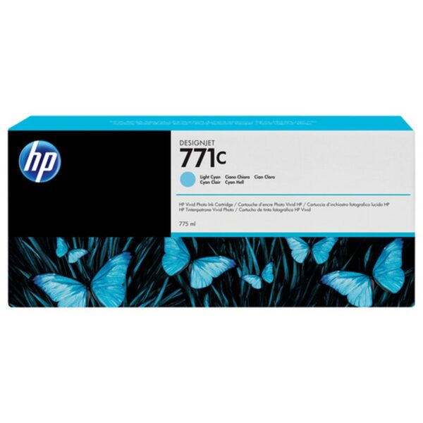 HP Cartucho de tinta DesignJet 771C cian claro de 775 ml