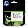 HP Cartucho de tinta Original 305XL de alta capacidad tricolor
