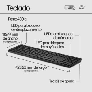 HP Combo de teclado y ratón inalámbricos 650