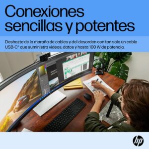 HP E45c G5 pantalla para PC 113 cm (44.5") 5120 x 1440 Pixeles DQHD Negro