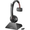 HP Poly Savi 8210 Monaural DECT 1880-1900 MHz Top +Charging Cradle Auriculares Alámbrico De mano Oficina/Centro de llamadas Base de carga Negro