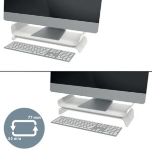 Leitz Ergo Adjustable Monitor Stand 68,6 cm (27") Gris Escritorio Leitz Ergo Adjustable Monitor Stand 68,6 cm (27") Gris Escritorio