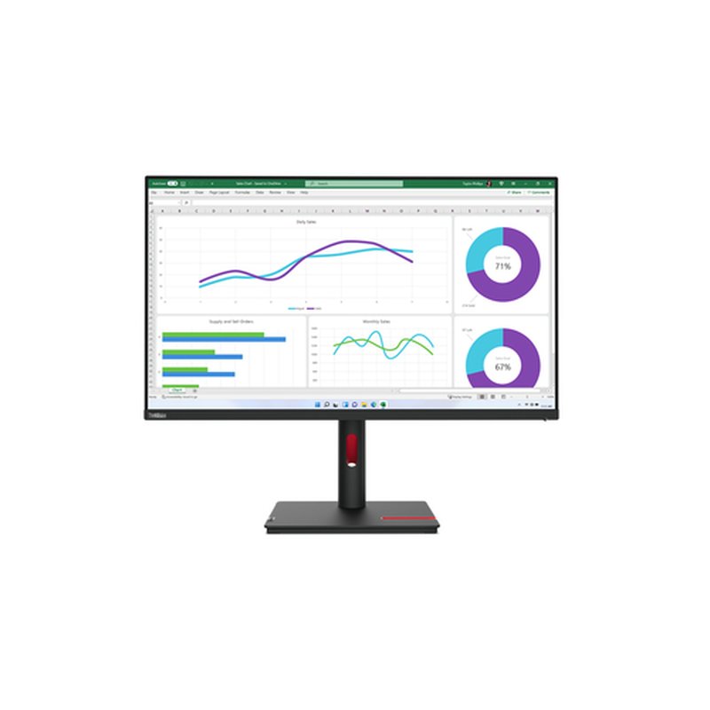 Lenovo ThinkVision T32h-30 80 cm (31.5") 2560 x 1440 Pixeles Quad HD LED Negro - Imagen 3