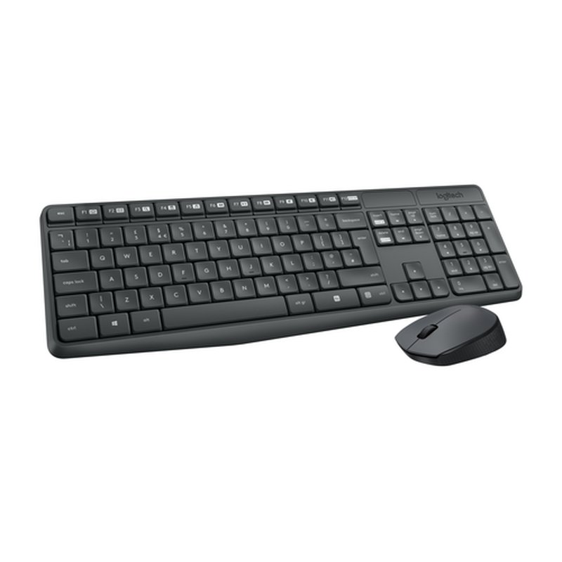 Logitech MK235 teclado Ratón incluido USB QWERTY Italiano Gris - Imagen 5