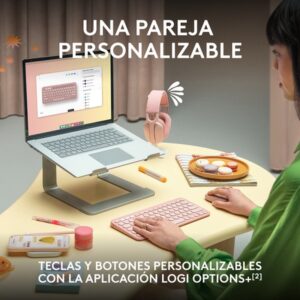 Logitech Pebble 2 Combo teclado Ratón incluido RF Wireless + Bluetooth QWERTY Español Grafito