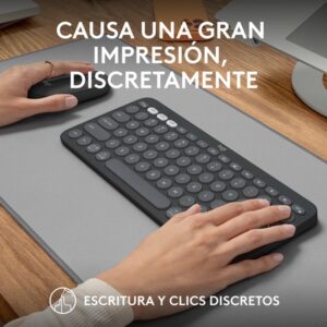 Logitech Pebble 2 Combo teclado Ratón incluido RF Wireless + Bluetooth QWERTY Español Grafito