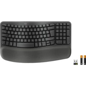 Logitech Wave Keys for Business teclado RF Wireless + Bluetooth QWERTZ Alemán Grafito