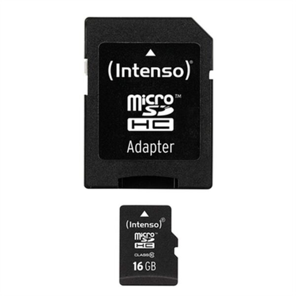 MEMORIA MICRO SD 16GB INTENSO CLASS 10 + ADAPTADOR SD