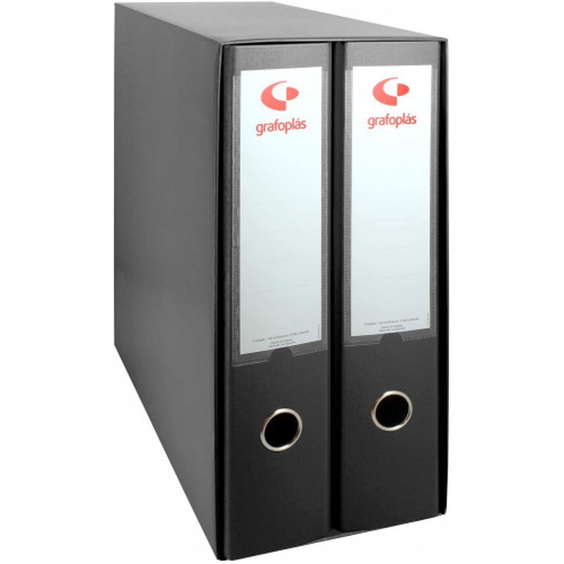 MÓDULO 2 ARCHIVADORES COLOR NEGRO FOLIO 290X350X160 GRAFOPLAS 7279210 MÓDULO 2 ARCHIVADORES COLOR NEGRO FOLIO 290X350X160 GRAFOPLAS 7279210