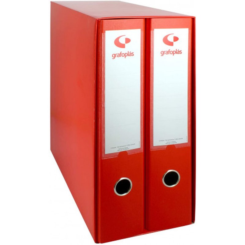 MÓDULO 2 ARCHIVADORES COLOR ROJO FOLIO 290X350X160 GRAFOPLAS 7279251 MÓDULO 2 ARCHIVADORES COLOR ROJO FOLIO 290X350X160 GRAFOPLAS 7279251