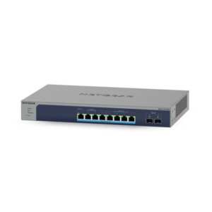 NETGEAR 8-Port Multi-Gigabit/10G Ethernet Ultra60 PoE++ Smart Switch with 2 SFP+ Ports (MS510TXUP) Gestionado L2+ 10G Ethernet (100/1000/10000) Energía sobre Ethernet (PoE) Gris