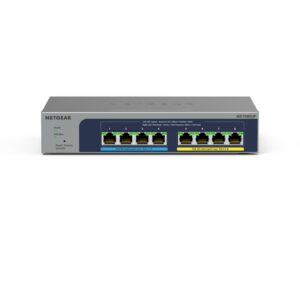 NETGEAR 8-port Ultra60 PoE++ Multi-Gigabit (2.5G) Ethernet Plus Switch No administrado L2/L3 2.5G Ethernet (100/1000/2500) Energía sobre Ethernet (PoE) Gris NETGEAR 8-port Ultra60 PoE++ Multi-Gigabit (2.5G) Ethernet Plus Switch No administrado L2/L3 2.5G Ethernet (100/1000/2500) Energía sobre Ethernet (PoE) Gris