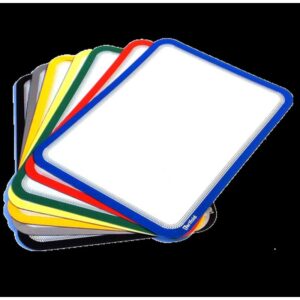 PACK DE 2 MARCO ADHESIVO MAGNETO A4 CON CIERRE MAGNÉTICO PLATA TARIFOLD 194950