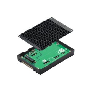 QNAP QDA-UMP4 caja para disco duro externo Caja externa para unidad de estado sólido (SSD) Negro 2.5"