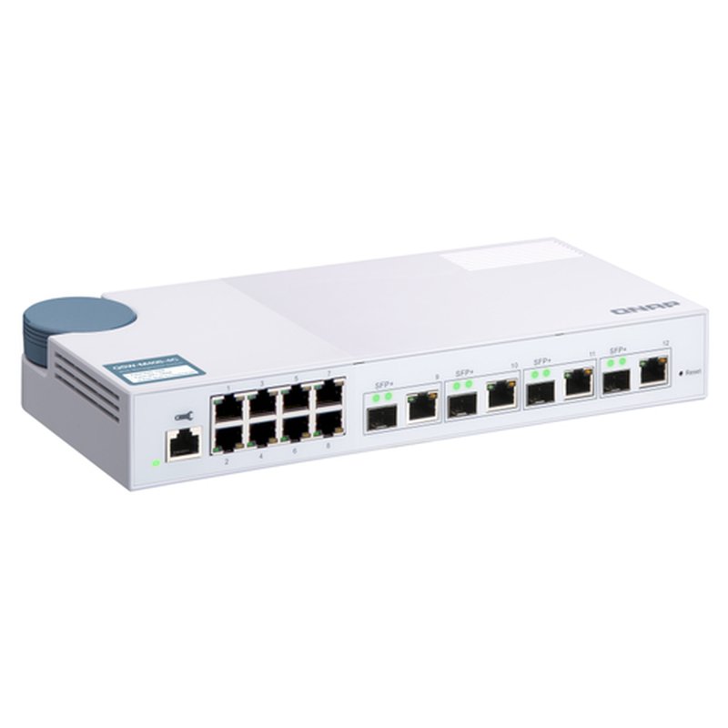 QNAP QSW-M408-4C switch Gestionado L2 Gigabit Ethernet (10/100/1000) Blanco - Imagen 4