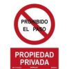 SEÑAL "PROHIBIDO EL PASO PROPIEDAD PRIVADA" 21X30CM PP ROJO Y BLANCO ARCHIVO 2000 6174-09 RJ SEÑAL "PROHIBIDO EL PASO PROPIEDAD PRIVADA" 21X30CM PP ROJO Y BLANCO ARCHIVO 2000 6174-09 RJ