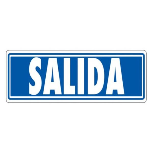 SEÑAL "SALIDA (SIN INDICADOR)" 175X65 PVC GRIS ARCHIVO 2000 6177-07 GS