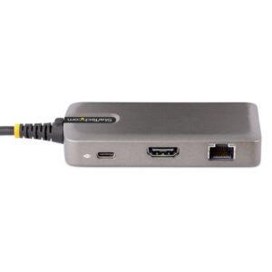 StarTech.com Adaptador Multipuertos USB-C - Docking Station USB Tipo C HDMI 4K60 - Hub Ladrón USB 3.0 de 2 Puertos - Entrega de Alimentación PD 100W - GbE - Works with Chromebook StarTech.com Adaptador Multipuertos USB-C - Docking Station USB Tipo C HDMI 4K60 - Hub Ladrón USB 3.0 de 2 Puertos - Entrega de Alimentación PD 100W - GbE - Works with Chromebook