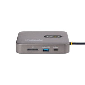 StarTech.com Adaptador Multipuertos USB-C - Vídeo Doble HDMI - 4K 60Hz - Hub USB 3.1 de 2 Puertos de 10Gbps - PD de 100W de Paso por USB - Cable de 30cm - Docking Station