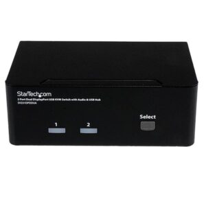 StarTech.com Conmutador Switch KVM - 2 puertos USB 2.0 - Audio Vídeo DisplayPort 2 Monitores StarTech.com Conmutador Switch KVM - 2 puertos USB 2.0 - Audio Vídeo DisplayPort 2 Monitores