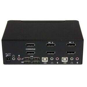 StarTech.com Conmutador Switch KVM - 2 puertos USB 2.0 - Audio Vídeo DisplayPort 2 Monitores StarTech.com Conmutador Switch KVM - 2 puertos USB 2.0 - Audio Vídeo DisplayPort 2 Monitores