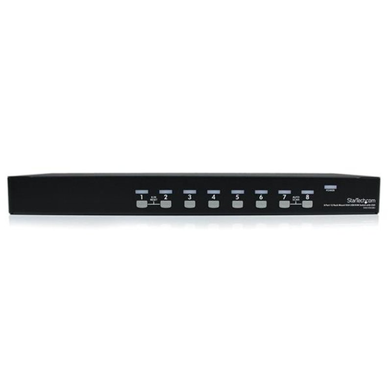 StarTech.com Conmutador Switch KVM 8 Puertos de Vídeo VGA HD15 USB 2.0 USB A - 1U Rack Estante - Imagen 2