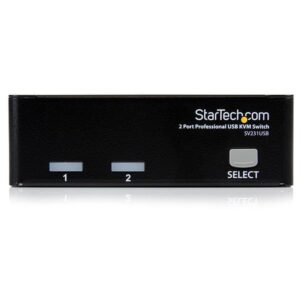 StarTech.com Conmutador Switch Profesional KVM 2 Puertos Vídeo VGA - USB - Hasta 1920x1440 StarTech.com Conmutador Switch Profesional KVM 2 Puertos Vídeo VGA - USB - Hasta 1920x1440