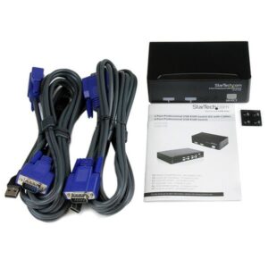 StarTech.com Conmutador Switch Profesional KVM 2 Puertos Vídeo VGA - USB - Hasta 1920x1440 StarTech.com Conmutador Switch Profesional KVM 2 Puertos Vídeo VGA - USB - Hasta 1920x1440