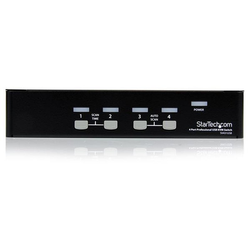 StarTech.com Conmutador Switch Profesional KVM 4 Puertos Vídeo VGA - USB - Hasta 1920x1440 StarTech.com Conmutador Switch Profesional KVM 4 Puertos Vídeo VGA - USB - Hasta 1920x1440 - Imagen 2
