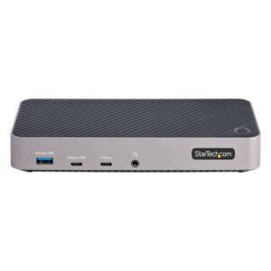 StarTech.com Docking Station USB-C para 3 Monitores - Dock USB C Triple HDMI/DP de 4K - 5x Hub USB - GbE - PD 100W - Replicador de Puertos - Compatible Thunderbolt 3/4 StarTech.com Docking Station USB-C para 3 Monitores - Dock USB C Triple HDMI/DP de 4K - 5x Hub USB - GbE - PD 100W - Replicador de Puertos - Compatible Thunderbolt 3/4