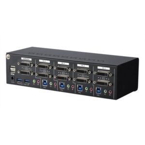 StarTech.com Switch Conmutador KVM de 4 Puertos DVI con Enlace Doble y Vídeo Doble - 4K 60Hz - KVM que Cumple con TAA StarTech.com Switch Conmutador KVM de 4 Puertos DVI con Enlace Doble y Vídeo Doble - 4K 60Hz - KVM que Cumple con TAA
