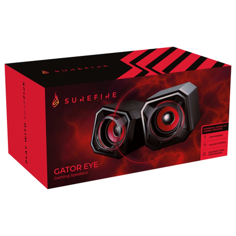 SureFire Gator Eye altavoz Negro, Rojo Alámbrico 2,5 W - Imagen 3