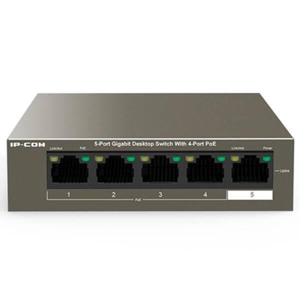 Switch Ip - Com G1105p - 4 - 63w 5 Puertos