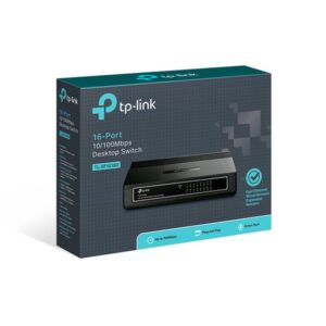 TP-Link TL-SF1016D switch Fast Ethernet (10/100) Negro TP-Link TL-SF1016D switch Fast Ethernet (10/100) Negro
