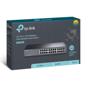 TP-Link TL-SF1024D switch No administrado Fast Ethernet (10/100) Negro TP-Link TL-SF1024D switch No administrado Fast Ethernet (10/100) Negro