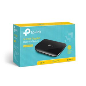 TP-Link TL-SG1005D switch No administrado Gigabit Ethernet (10/100/1000) Negro TP-Link TL-SG1005D switch No administrado Gigabit Ethernet (10/100/1000) Negro