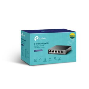 TP-Link TL-SG1005LP switch No administrado Gigabit Ethernet (10/100/1000) Energía sobre Ethernet (PoE) Negro