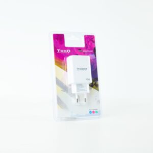 TooQ Cargador de Pared GaN USB-C/PD + USB-A/QC 45W, Blanco