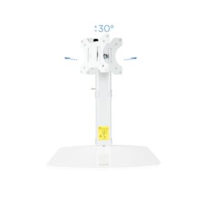 TooQ DB1127TN-W soporte para monitor 68,6 cm (27") Blanco Escritorio