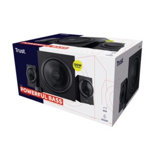 Trust Yuri conjunto de altavoces 60 W Universal Negro 2.1 canales De 1 vía 15 W Trust Yuri conjunto de altavoces 60 W Universal Negro 2.1 canales De 1 vía 15 W