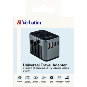 Verbatim 49545 adaptador de enchufe eléctrico Universal Verbatim 49545 adaptador de enchufe eléctrico Universal