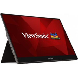Viewsonic TD1655 pantalla para PC 39,6 cm (15.6") 1920 x 1080 Pixeles Full HD LED Pantalla táctil Multi-usuario Negro, Plata