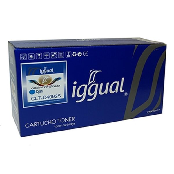 iggual Tóner Reciclado Samsung CLT-4092S Cian