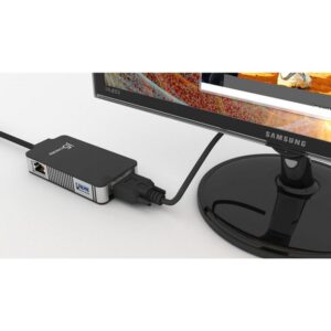j5create JUA370 Adaptador gráfico USB 2048 x 1152 Pixeles Negro