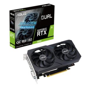 ASUS Dual -RTX3050-O8G-V2 NVIDIA GeForce RTX 3050 8 GB GDDR6 ASUS Dual -RTX3050-O8G-V2 NVIDIA GeForce RTX 3050 8 GB GDDR6