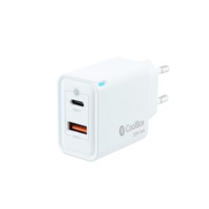 CARGADOR USB-C COOLBOX 30W 3A 1XUSB 1XUSB-C WHITE