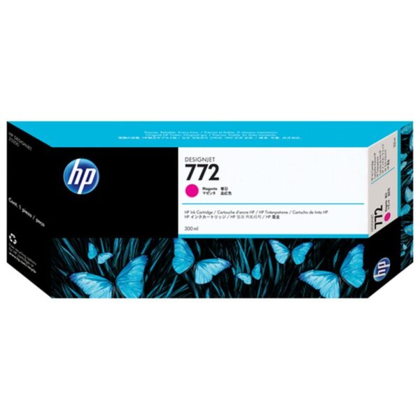 HP Cartucho de tinta DesignJet 772 magenta de 300 ml