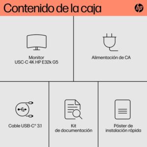 HP E32k G5 4K USB-C Monitor HP E32k G5 4K USB-C Monitor