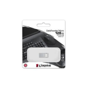 Kingston Technology DataTraveler Micro unidad flash USB 128 GB USB tipo A 3.2 Gen 1 (3.1 Gen 1) Plata Kingston Technology DataTraveler Micro unidad flash USB 128 GB USB tipo A 3.2 Gen 1 (3.1 Gen 1) Plata